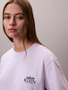 Boxy-T-Shirt mit gesticktem Logo Boxy-T-Shirt mit gesticktem Logo