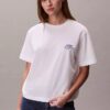 Boxy-T-Shirt mit gesticktem Logo