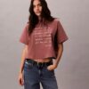 Boxy-T-Shirt mit Logo-Schriftzug Boxy-T-Shirt mit Logo-Schriftzug