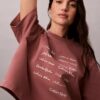 Boxy-T-Shirt mit Logo-Schriftzug Boxy-T-Shirt mit Logo-Schriftzug
