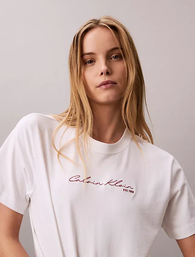 Boxy-T-Shirt mit Schriftzug-Logo Boxy-T-Shirt mit Schriftzug-Logo