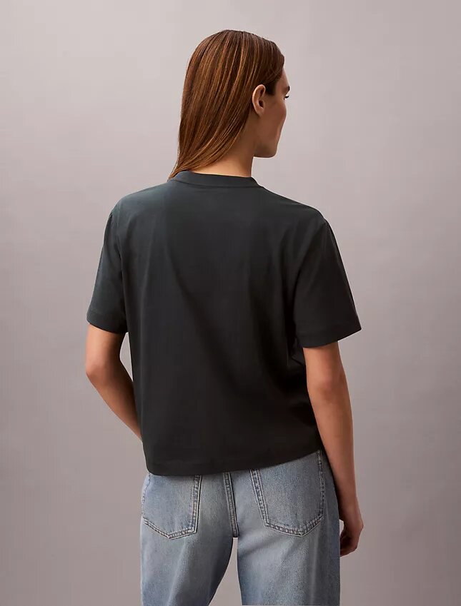 Boxy-T-Shirt mit Schriftzug-Logo Boxy-T-Shirt mit Schriftzug-Logo