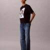 Boxy-T-Shirt mit verwaschenem Schriftzug-Logo