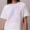 Boxy-T-Shirt mit verwaschenem Schriftzug-Logo