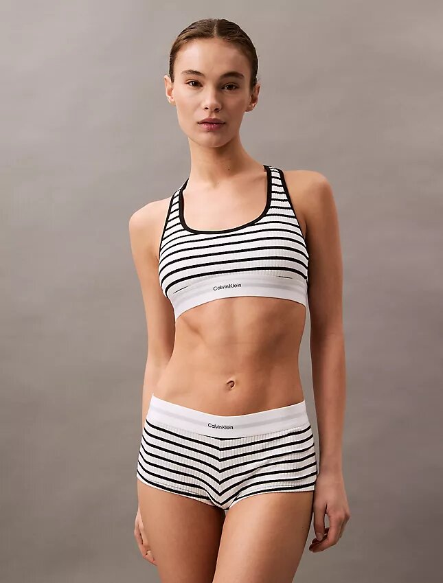 Bralette aus Baumwoll-Modal-Stretch-Rippstoff, leicht gefüttert Bralette aus Baumwoll-Modal-Stretch-Rippstoff, leicht gefüttert