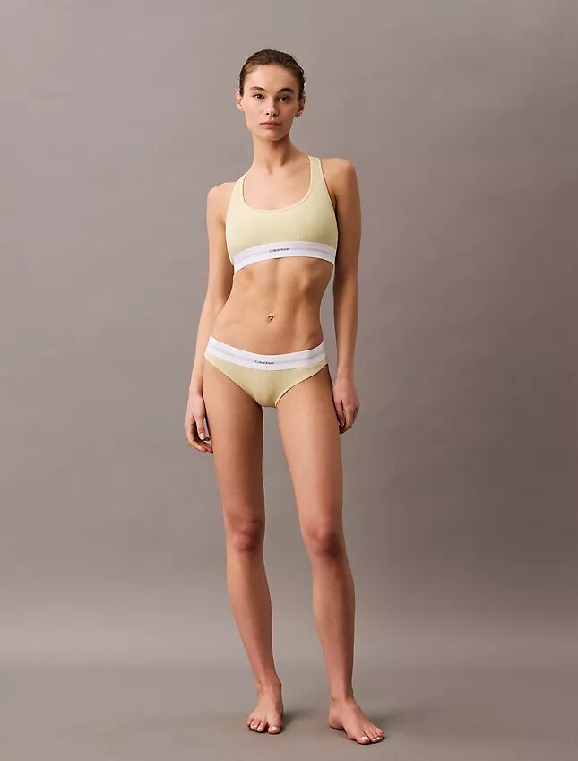 Bralette aus Baumwoll-Modal-Stretch-Rippstoff, leicht gefüttert Bralette aus Baumwoll-Modal-Stretch-Rippstoff, leicht gefüttert