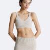 Bralette aus geripptem Wollmischgewebe Bralette aus geripptem Wollmischgewebe