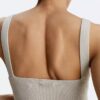 Bralette aus geripptem Wollmischgewebe Bralette aus geripptem Wollmischgewebe