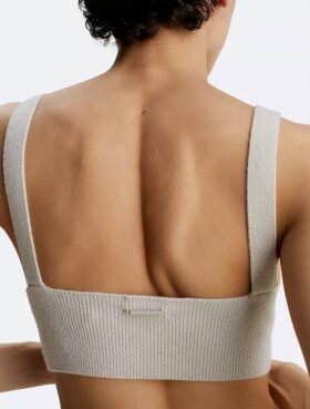 Bralette aus geripptem Wollmischgewebe