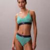 Bralette aus Microfiber mit Stretch und Monogram-Print, Unlined