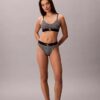 Bralette aus Microfiber mit Stretch und Monogram-Print, Unlined