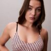 Bralette aus Microfiber mit Stretch und Monogram-Print, Unlined