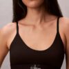 Bralette aus Microfiber mit Stretch und Monogram-Print, Unlined