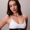 Bralette aus Microfiber mit Stretch und Monogram-Print, Unlined