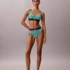 Bralette aus Microfiber mit Stretch und Monogram-Print, Unlined