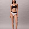 Bralette aus Microfiber mit Stretch und Monogram-Print, Unlined