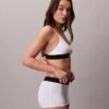 Bralette aus Microfiber mit Stretch und Monogram-Print, Unlined