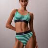 Bralette aus Microfiber mit Stretch und Monogram-Print, Unlined
