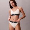 Bralette aus Microfiber mit Stretch und Monogram-Print, Unlined