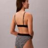 Bralette aus Microfiber mit Stretch und Monogram-Print, Unlined