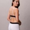 Bralette aus Microfiber mit Stretch und Monogram-Print, Unlined