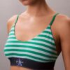 Bralette aus Microfiber mit Stretch und Monogram-Print, Unlined