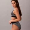 Bralette aus Mikrofaser mit Grafik-Monogram, Stretch und leichtem Futter