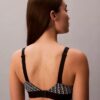 Bralette aus Mikrofaser mit Grafik-Monogram, Stretch und leichtem Futter