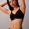 Bralette aus Mikrofaser mit Grafik-Monogram, Stretch und leichtem Futter Bralette aus Mikrofaser mit Grafik-Monogram, Stretch und leichtem Futter