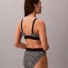 Bralette aus Mikrofaser mit Grafik-Monogram, Stretch und leichtem Futter