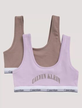 Bralette mit Bogen-Logo-Grafik, 2er-Pack