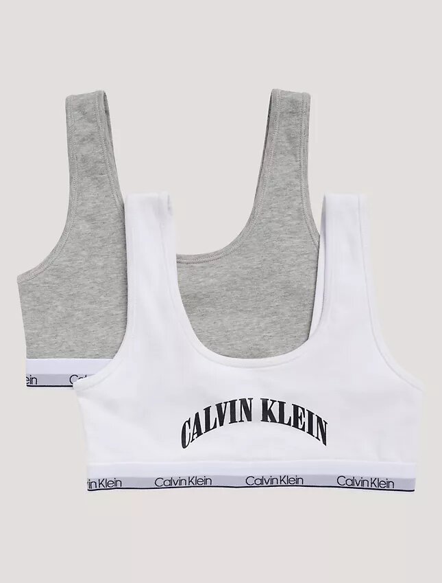 Bralette mit Bogen-Logo-Grafik, 2er-Pack Bralette mit Bogen-Logo-Grafik, 2er-Pack