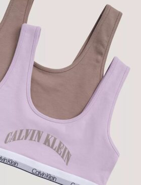 Bralette mit Bogen-Logo-Grafik, 2er-Pack