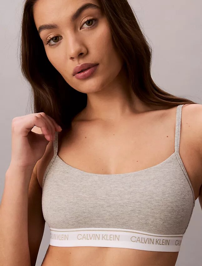 Bralette mit leichtem Futter und Archiv-Logo Bralette mit leichtem Futter und Archiv-Logo