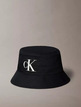 Bucket-Hut aus Twill mit gesticktem Monogram
