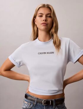 Calvin Klein Logo-Grafik-T-Shirt in Boxy-Passform