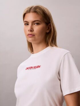 Calvin Klein Logo-Grafik-T-Shirt in Boxy-Passform