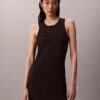 Calvin Klein Logo Midi-Tank-Kleid
