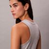 Calvin Klein Logo Midi-Tank-Kleid