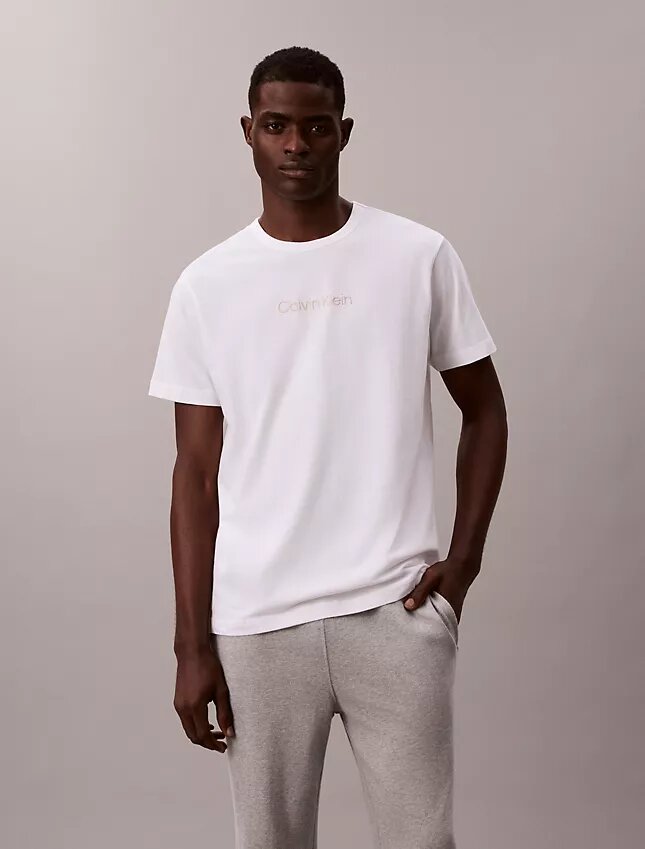 Calvin Klein Logo Schlaf-T-Shirt Calvin Klein Logo Schlaf-T-Shirt