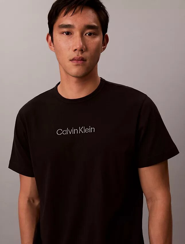 Calvin Klein Logo Schlaf-T-Shirt Calvin Klein Logo Schlaf-T-Shirt