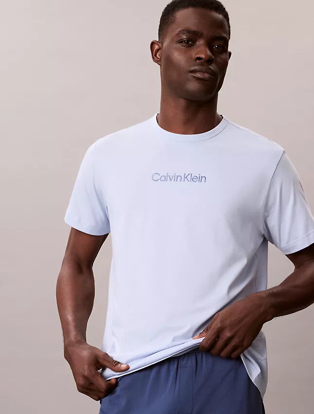 Calvin Klein Logo Schlaf-T-Shirt Calvin Klein Logo Schlaf-T-Shirt