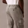 Cargo-Hose aus Lyocell-Mischung, gewaschen, mit geradem Bein