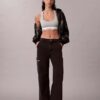 Cargo-Jeans mit weitem Bein Cargo-Jeans mit weitem Bein