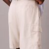 Cargo-Shorts aus Leinenmischung