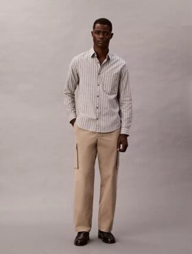 Cargohose aus Cotton Stretch mit gerader Passform
