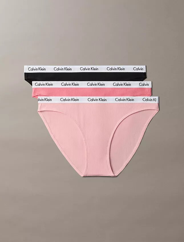 Carousel Cotton Stretch Ripp Bikini, 3er-Pack Carousel Cotton Stretch Ripp Bikini, 3er-Pack