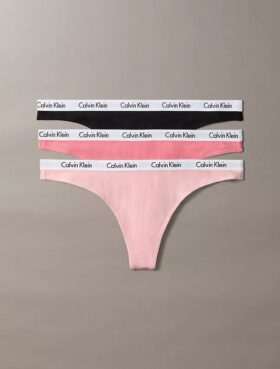 Carousel Cotton Stretch Ripp Thong im 3er-Pack