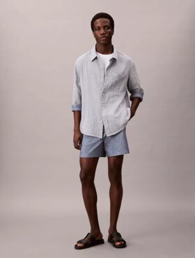Chambray-Shorts zum Hineinschlüpfen