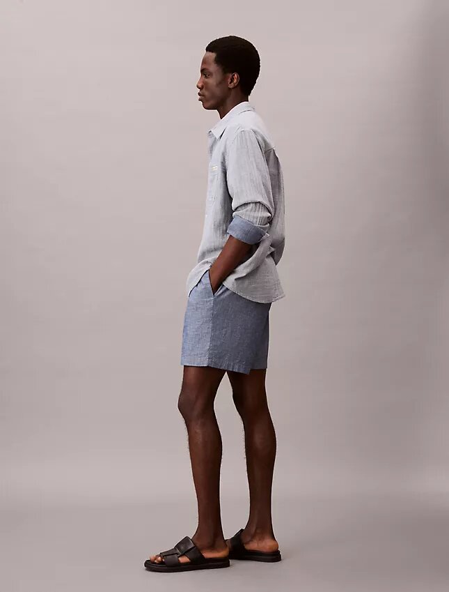 Chambray-Shorts zum Hineinschlüpfen Chambray-Shorts zum Hineinschlüpfen
